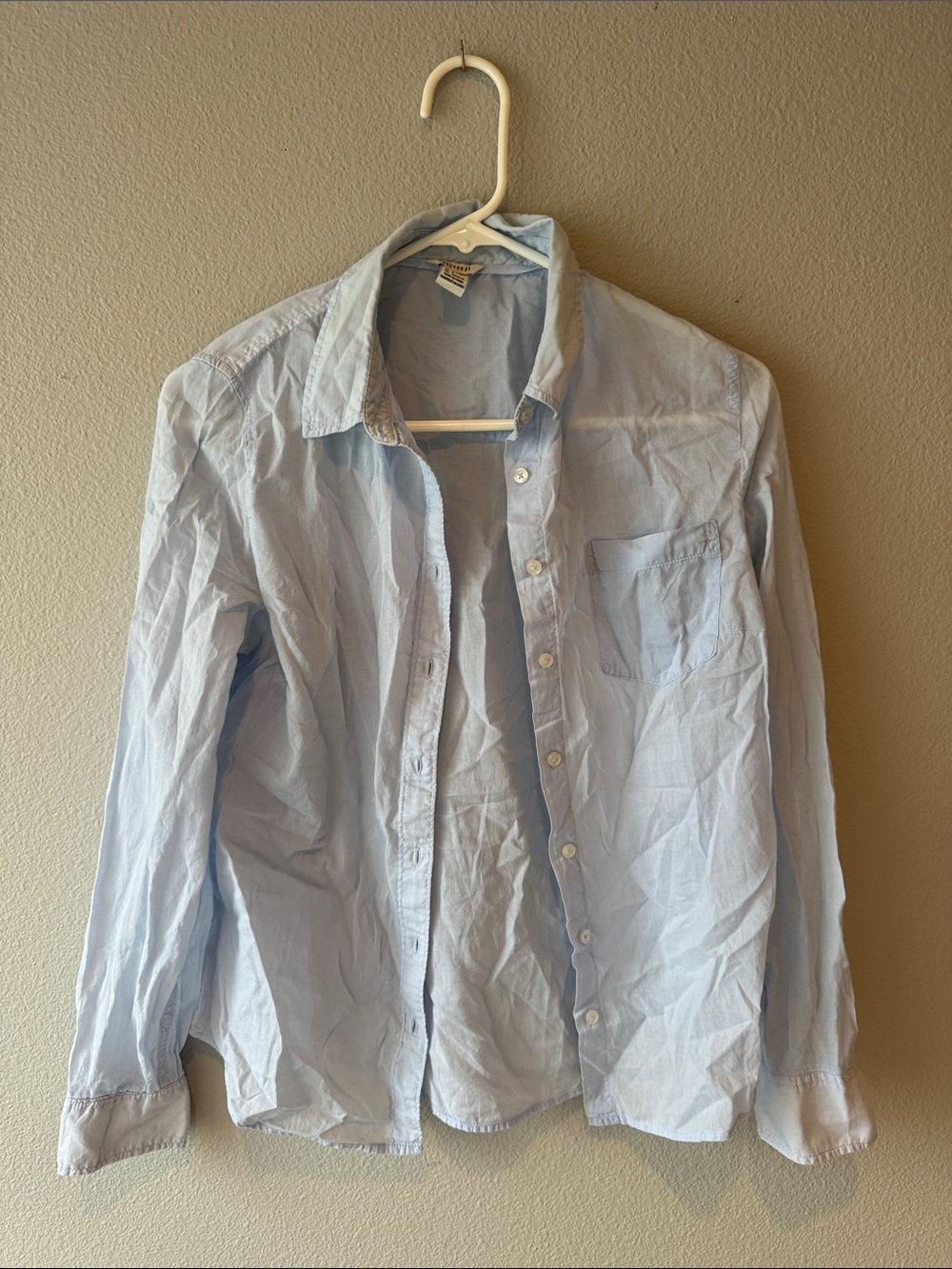 Forever 21 blue 100% cotton button up